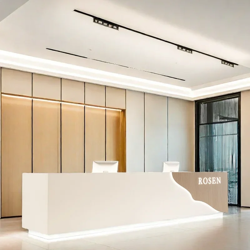 

Cheap Desk Front Reception Counter Clothes Receptionist Salon Grocery Store Reseption Restaurant Table Modern Cosmetics Atelier