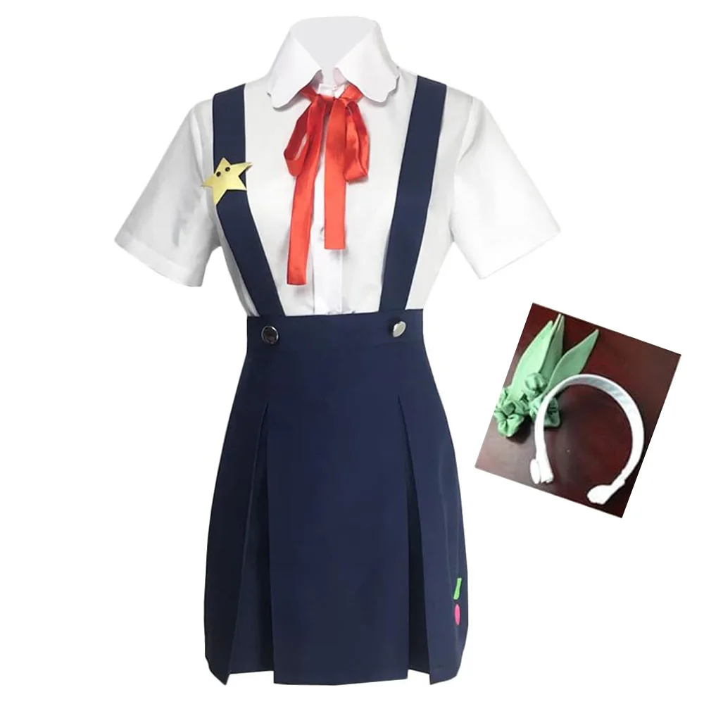 Anime Hachikuji Mayoi Women Dress Cosplay Costume Customized