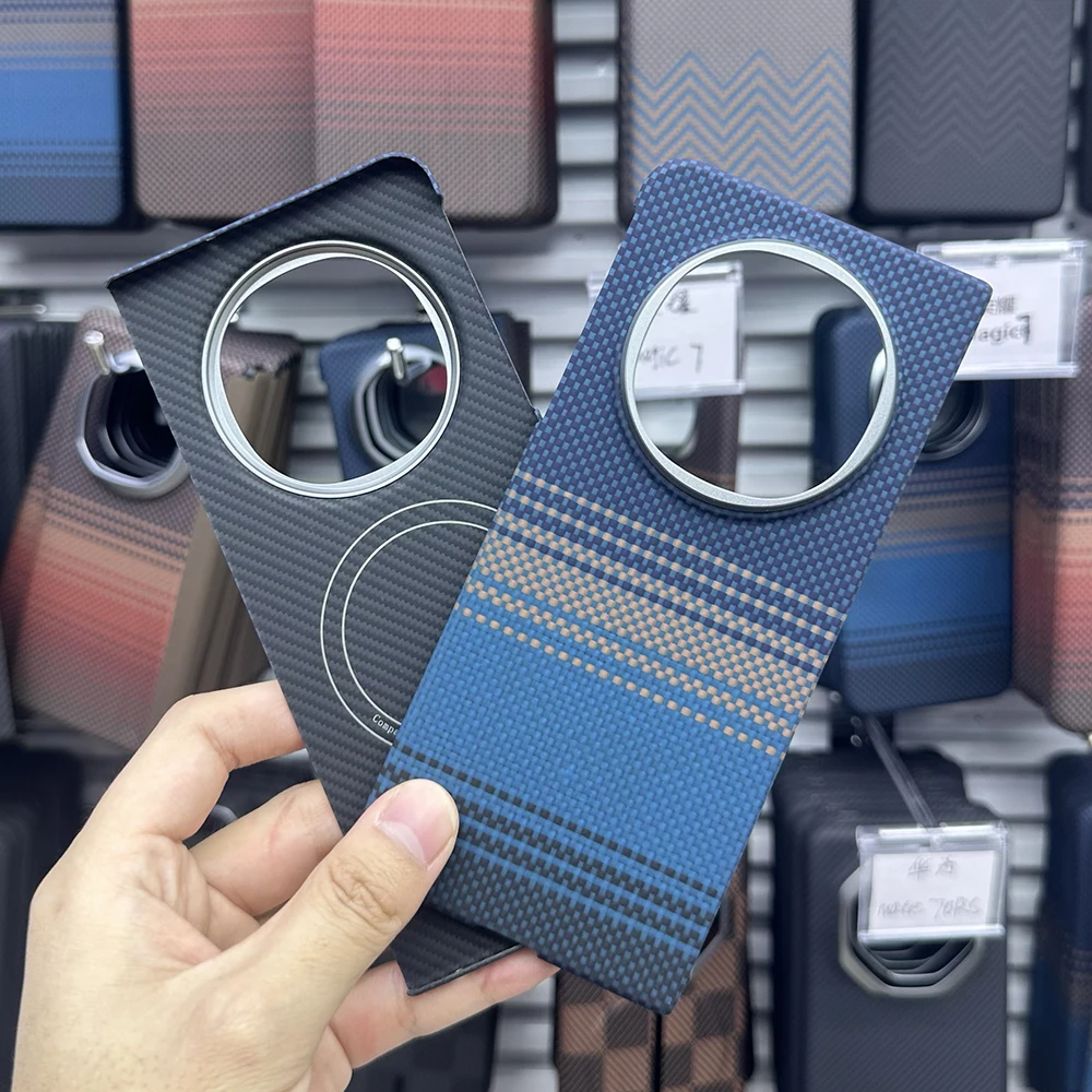 

Magnetic Aramid Carbon Fiber Case for OPPO Find N5 Magsafe Case Real Carbon Fiber Phone Cover for Oppo Find N5 Case Capa