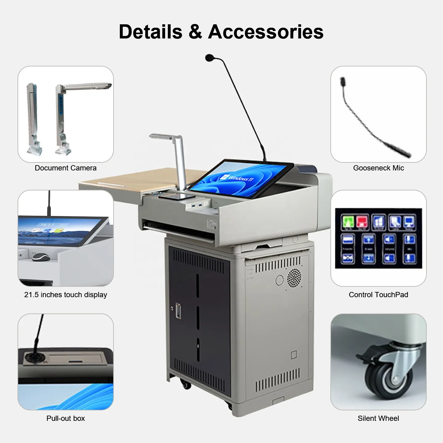 Digital Podium S800SN CE CCC Certification Smart Electric 21.5