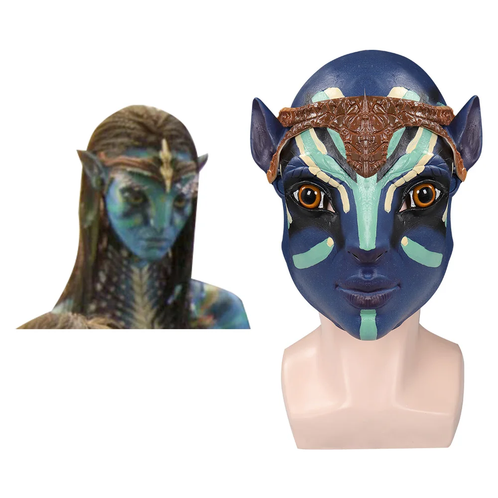 Avatar: The Way o f Water NALITHA Mask Cosplay Latex Masks Helmet Masquerade Halloween Party Costume Props