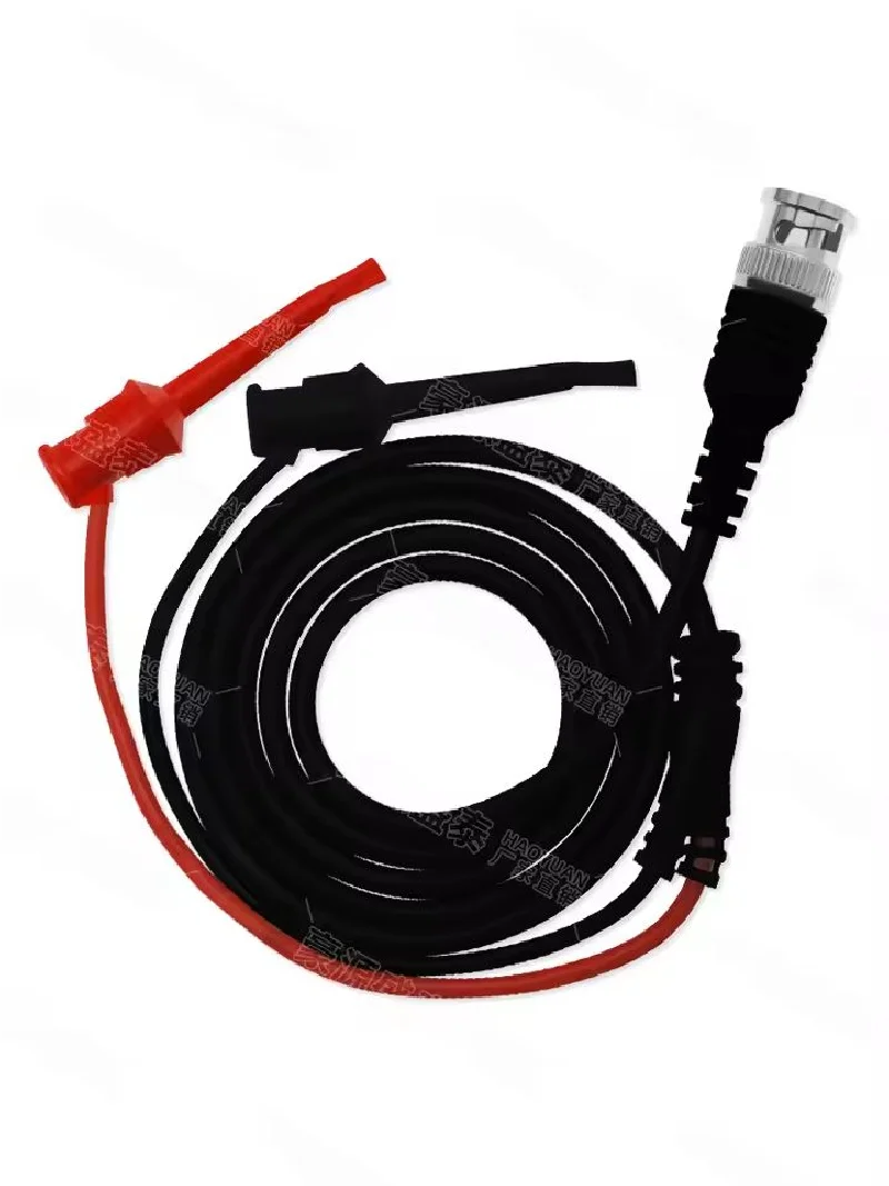 1PCS BNC dual test hook oscilloscope connection wire Q9 head to head test clamp monitor Ning accessory power test wire New