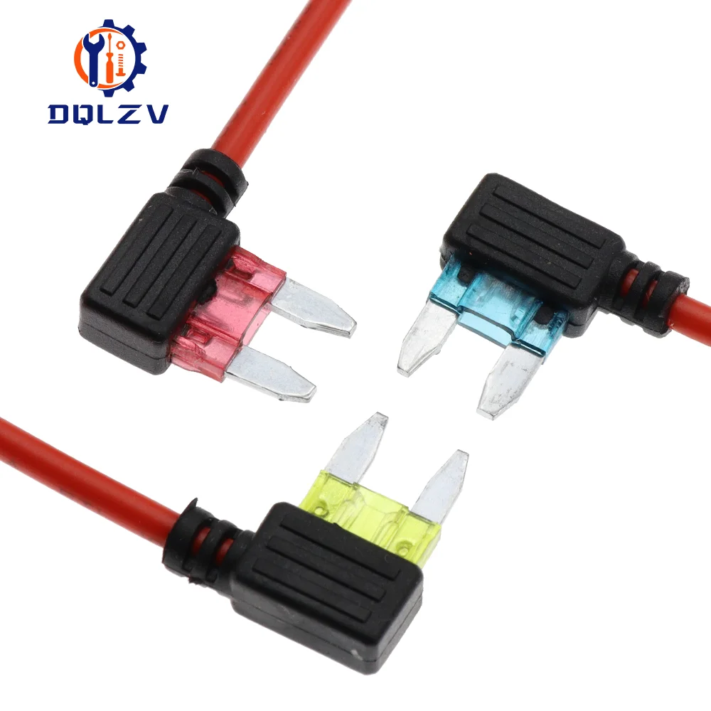 Portafusibles para coche de 12V, 5A, 10A, 15A, 20A, adaptador de grifo de circuito adicional, Micro estándar, hoja APM ATM, MINI dispositivo de seguridad medio Simple