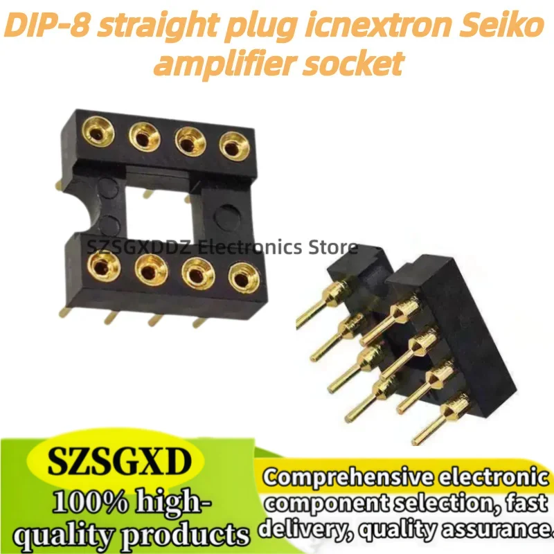 10Uds 2068D 49720HA 5532DD 4558d 8820 muses02 opa627 Gold-plated DIP-8 straight plug integrated icnextron Seiko amplifier socket