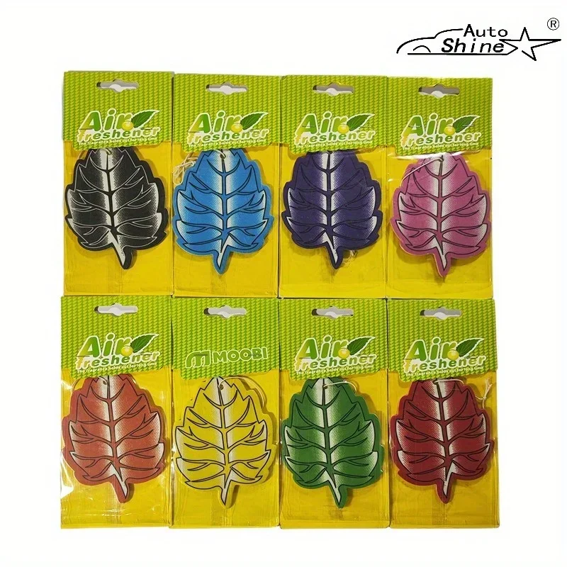 

3-32pcs Car Air Freshener Natural scented tea paper Cone Hanging Ocean Lemon perfume fragrance Leaf Shape car accessories