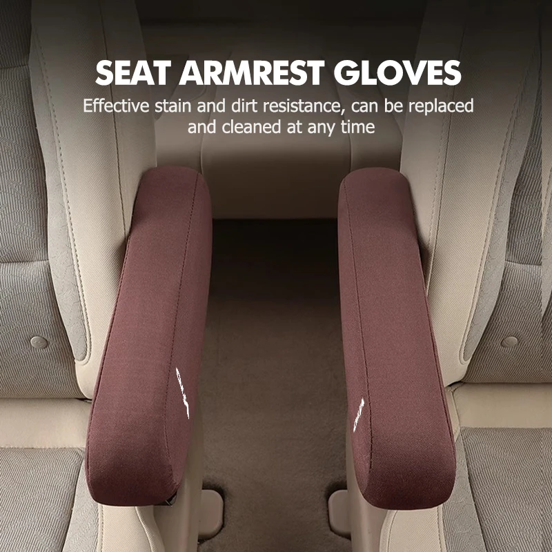 Car Front Seat Centre Console Armrests Elastic Protector Cover For Mercedes Benz W124 W203 W204 A CLASS B CLASS C E view 2
