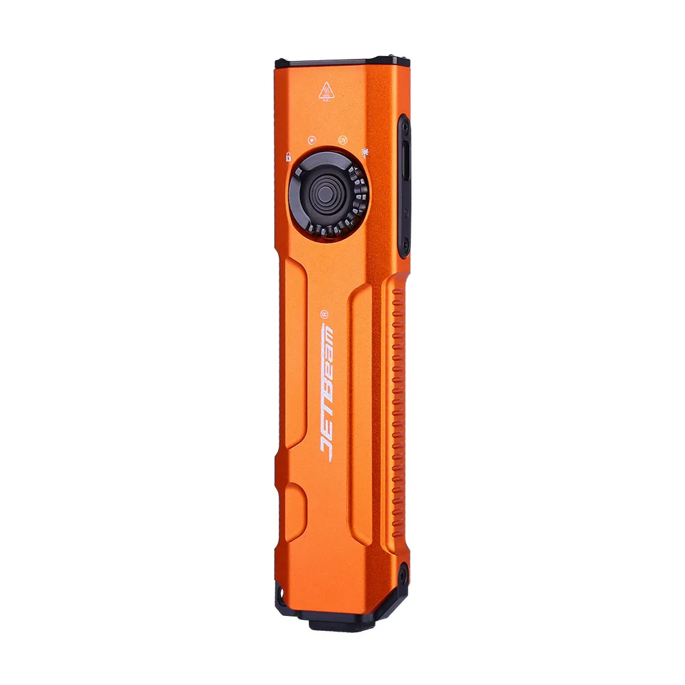 JETBeam E26 3-in-1 SST40 2000LM LED EDC Flashlight UV Detection Light Green Laser With Battery Survival Tool For Outdoor Camping