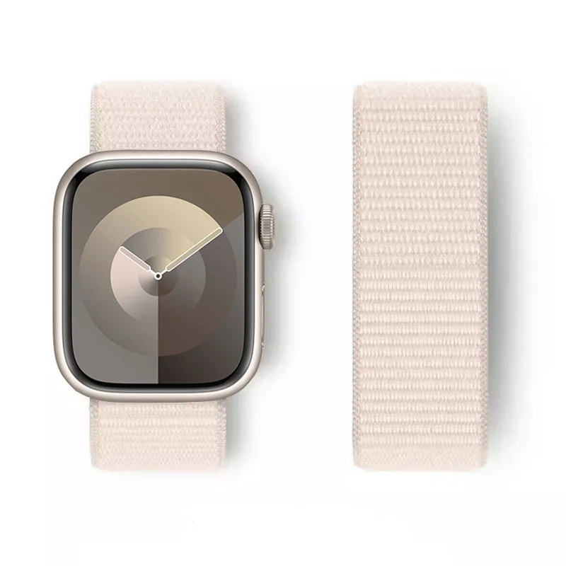watch Strap For Apple Watch Band 40mm 45mm 44mm 49mm 41mm 42mm 38mm Nylon Strap Bracelet Correa iWatch Series 4 5 6 Se 7 8 ultra