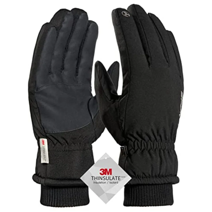 

Зимние перчатки для мужчин, теплые: 3M Thinsulate, ветрозащитные, водонепроницаемые, до -20°C, лыжные перчатки для женщин с сенсорным экраном, термоподкладкой, противоскользящие.