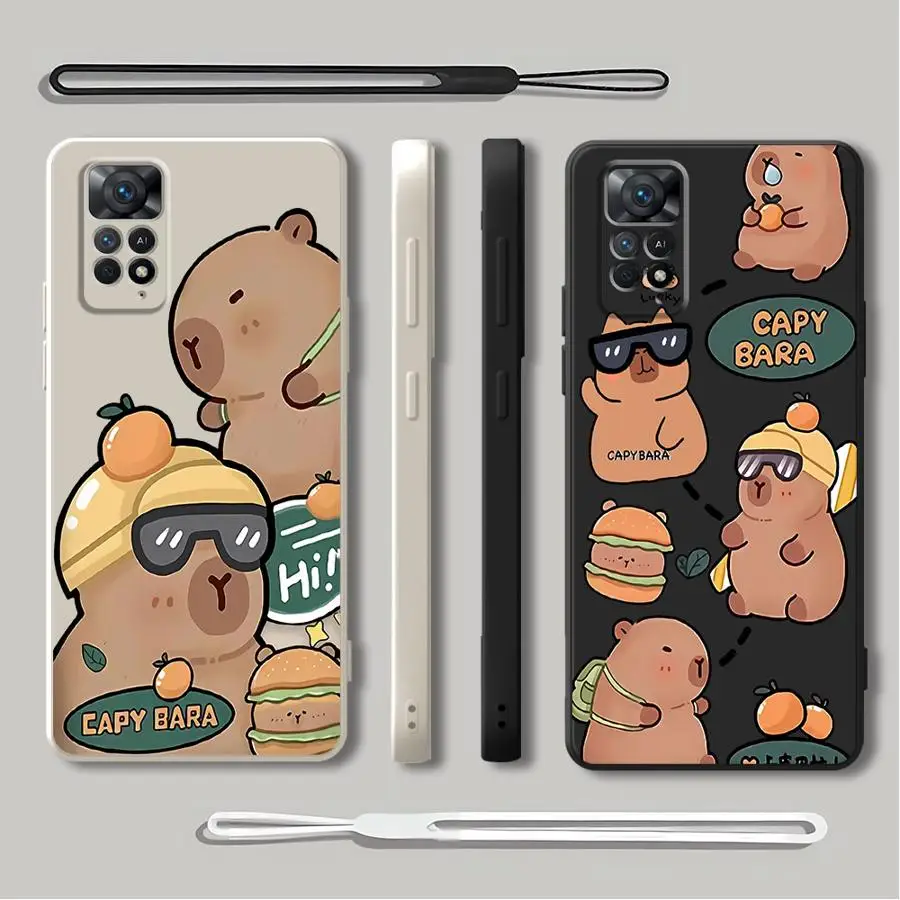 

Милый мягкий чехол Capybara для Xiaomi Redmi Note 10 Lite 13 12 ProPlus 10 12s 14 Pro Plus 11s 10 11 Pro