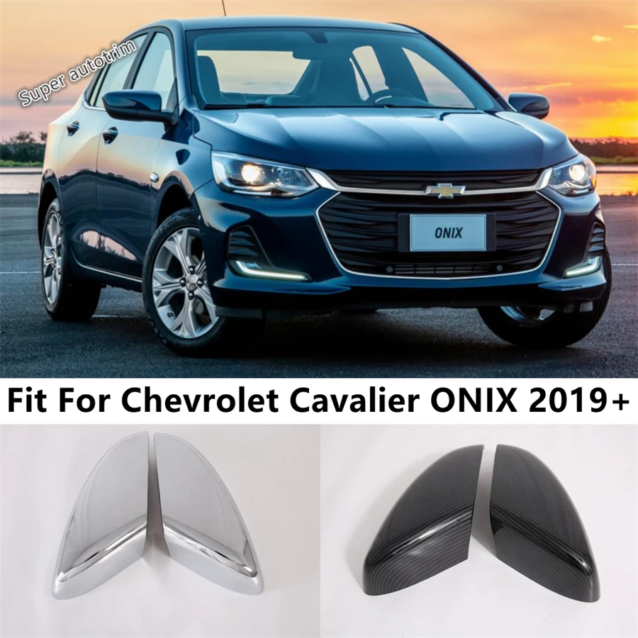 

Car Rearview Mirror Shell Cap Cover Trim For Chevrolet Cavalier ONIX 2019 - 2024 ABS Chrome / Carbon Fiber Exterior Accessories