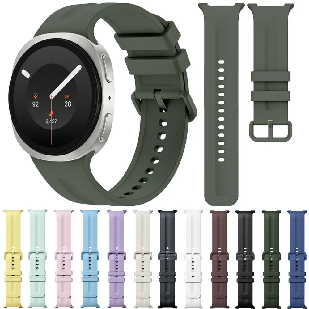 Official 1:1 Silicone Strap For Samsung Galaxy Watch 9/8 40mm 44mm Soft Bracelet Wristband For Galaxy Watch 8 Classic 46mm Belt