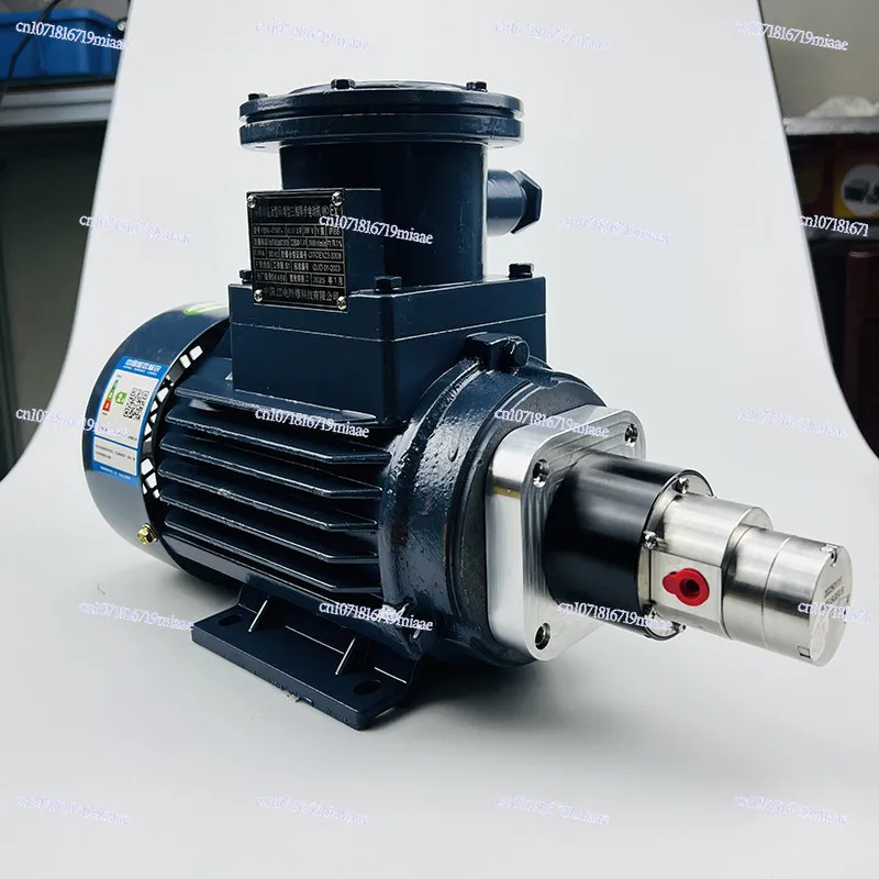 0.9CC Magnetic Gear Pump, AC Explosion-proof Motor 380V Stainless Steel Corrosion-proof Chemical Metering Pump
