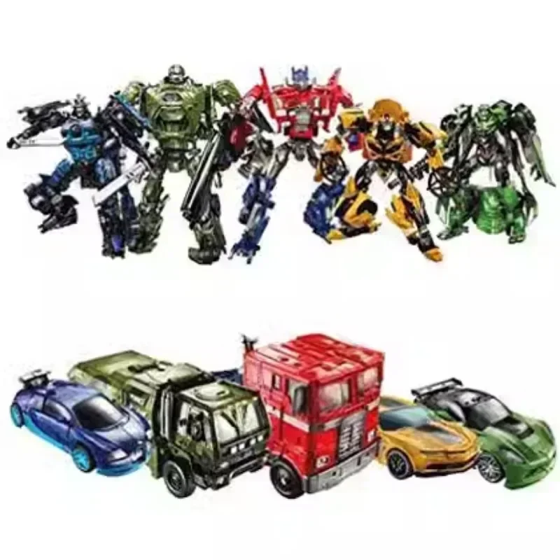 Original Box in Stock Transformers Series Toys Movie 4 5-person Set Optimus Prime Drift Inspector Bumblebee Crosshairs Boy Gift