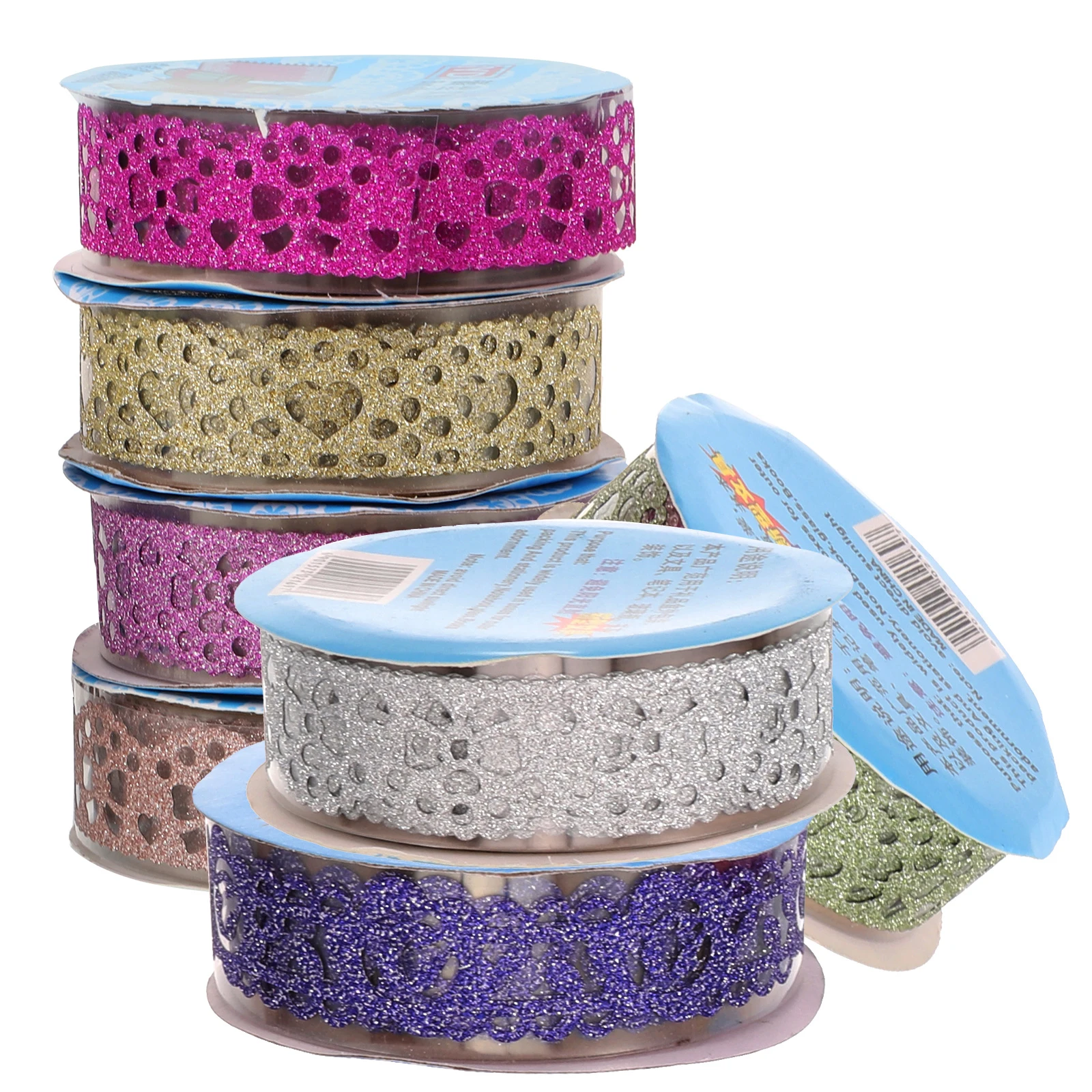 

7 Rolls Photo Album Decorative Tape Double Sided for Lace Front Scrapbook Washi Journaling Sticker The Flowers Child