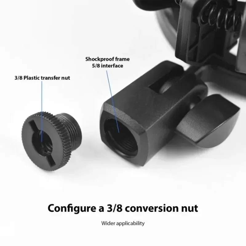 Plastic Microfoon Shock Mount Universele microfoonclip Condensorveerclip voor microfoonhouder Geveerde flexibele microfoonhouderklem