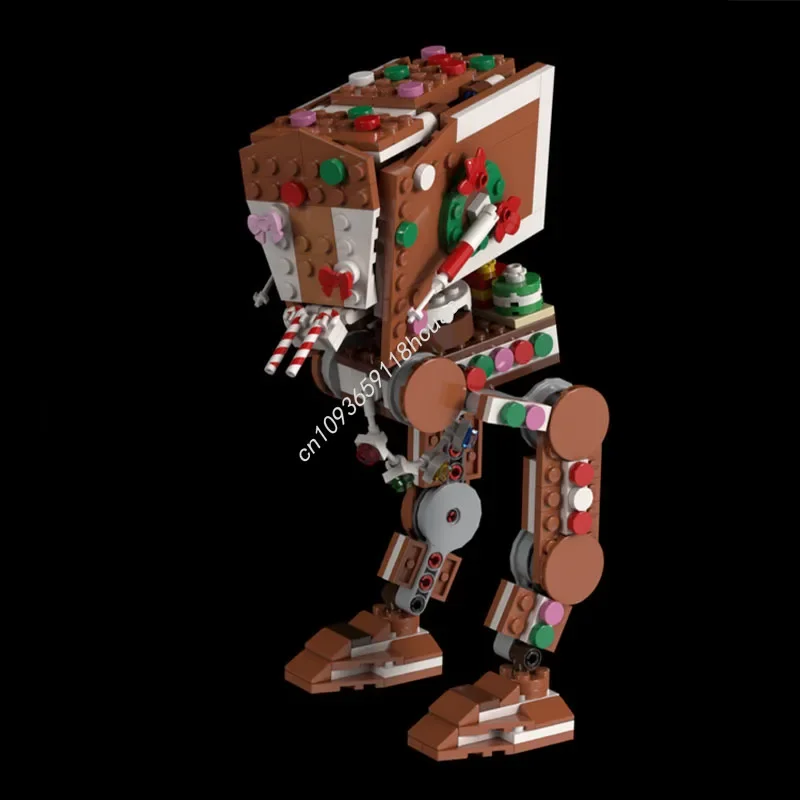 ตัวต่อโมเดลรถจักรยานยนต์นักรบรีเบล รุ่นใหม่ ยี่ห้อ Gingerbread AT-ST Millennium Falcon Snowspeeder ของเล่นประกอบเองสำหรับเด็ก ของขวัญคริสต์มาส