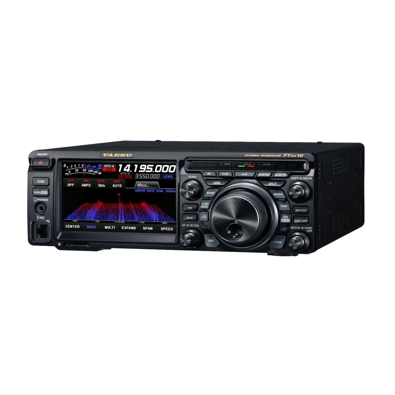 Yaesu FTDX10 FTDX-10 DX10 50MHz 100W Transmit SDR Receiver RTTY PSK Transceiver HF Vehicle Mouted Communication Car Mobile Radio