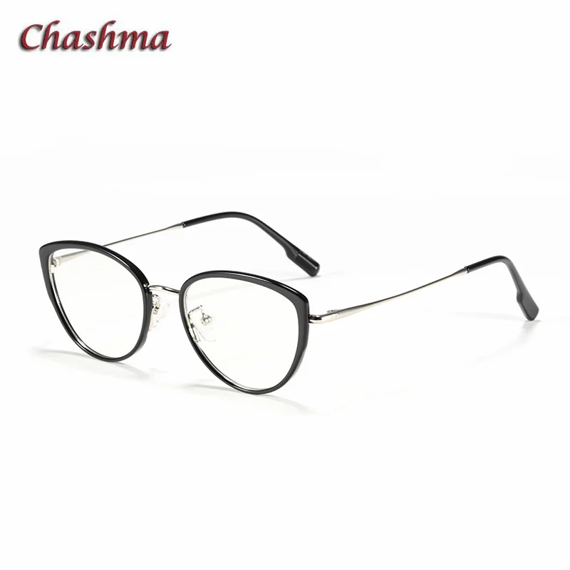 Chashma Glasses Cat Eye Women TR90 Prescription Glasses Frame Optical Eyewear Ultra Light Trendy Fashion Spectacle for Lady