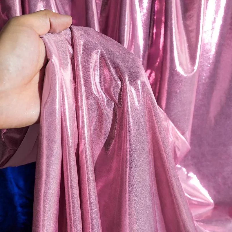 Железная золотая блестящая кожаная ткань, мягкая и эластичная ткань, шитье вечерних платьев, свадебных украшений, одежды, ткани
