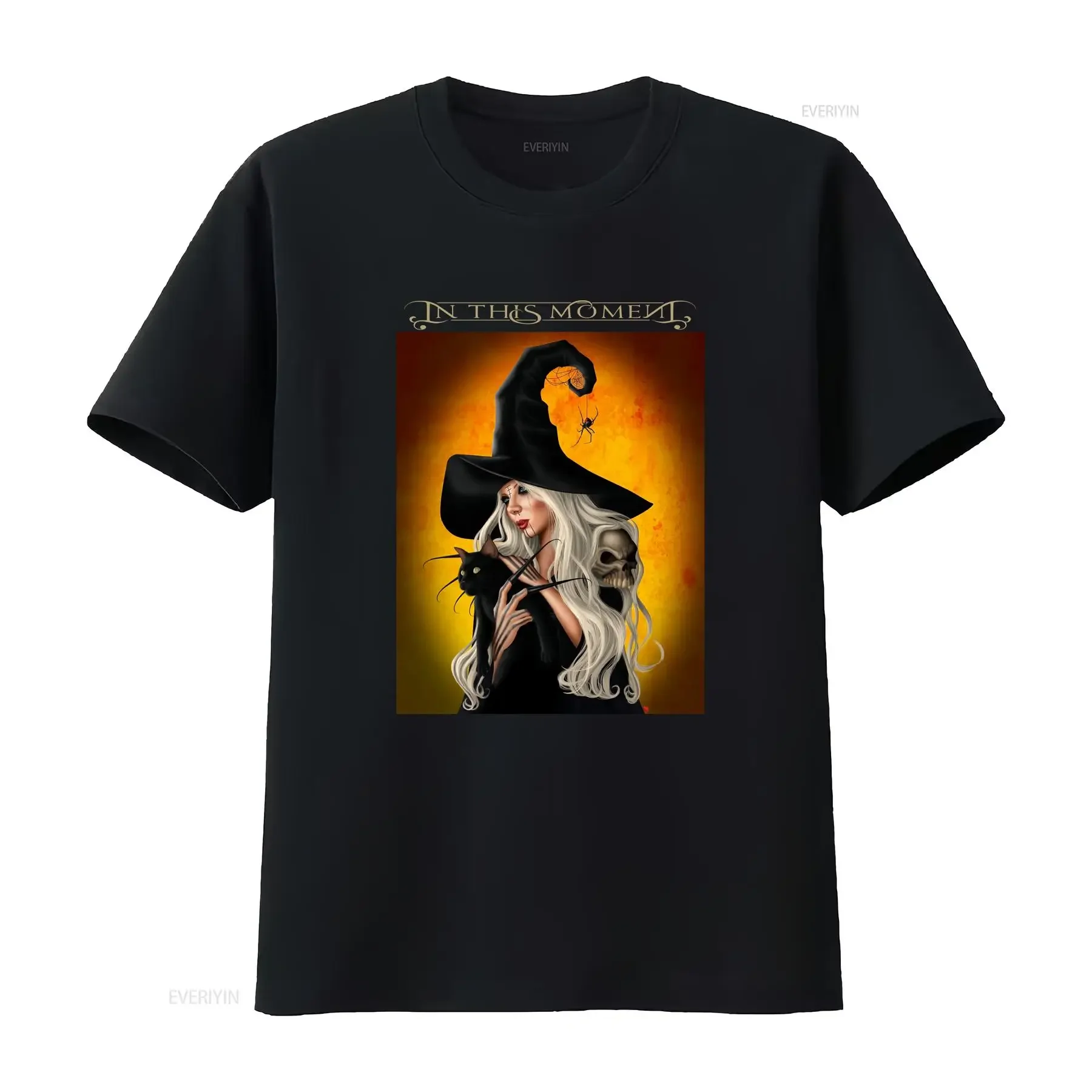 

In This Moment Rise of the Blood Legion Cotton Black Men All Size T Shirt vintage Washed Top For Everyday Wear Versatile Unisex