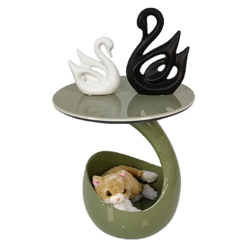 

Italian minimalist pet sofa side table, artistic coffee table sofa corner table mini small storage bedside table