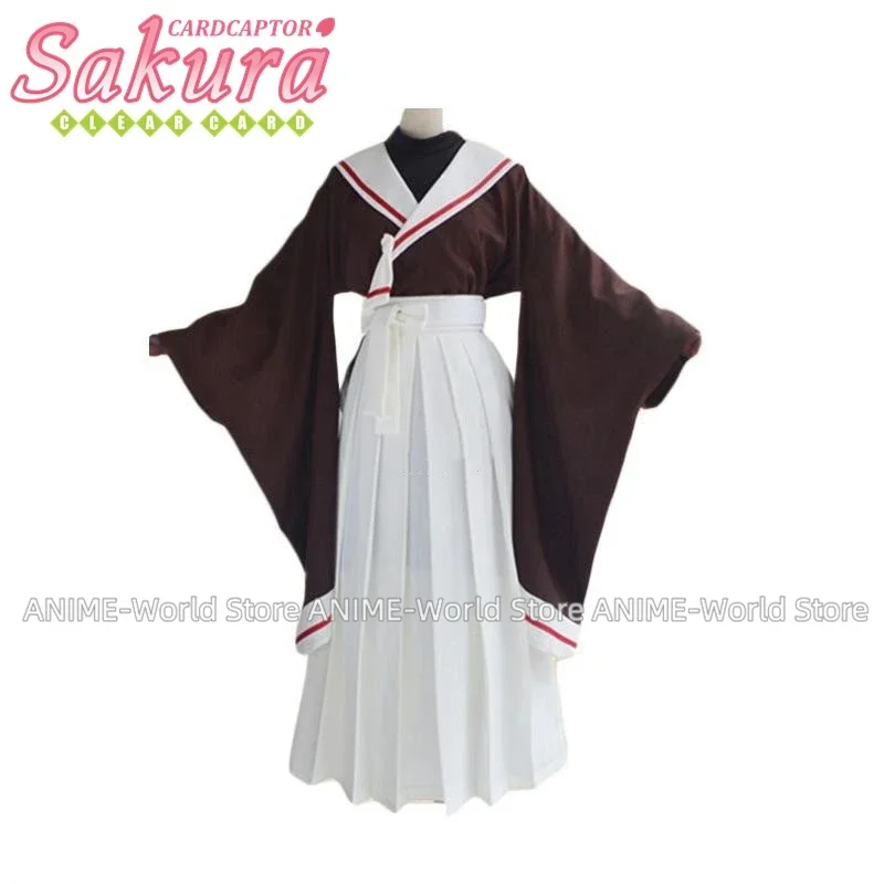 Anime Card Captor Sakura Sakura Kimono Uniform Wig Cosplay Costume Any Size