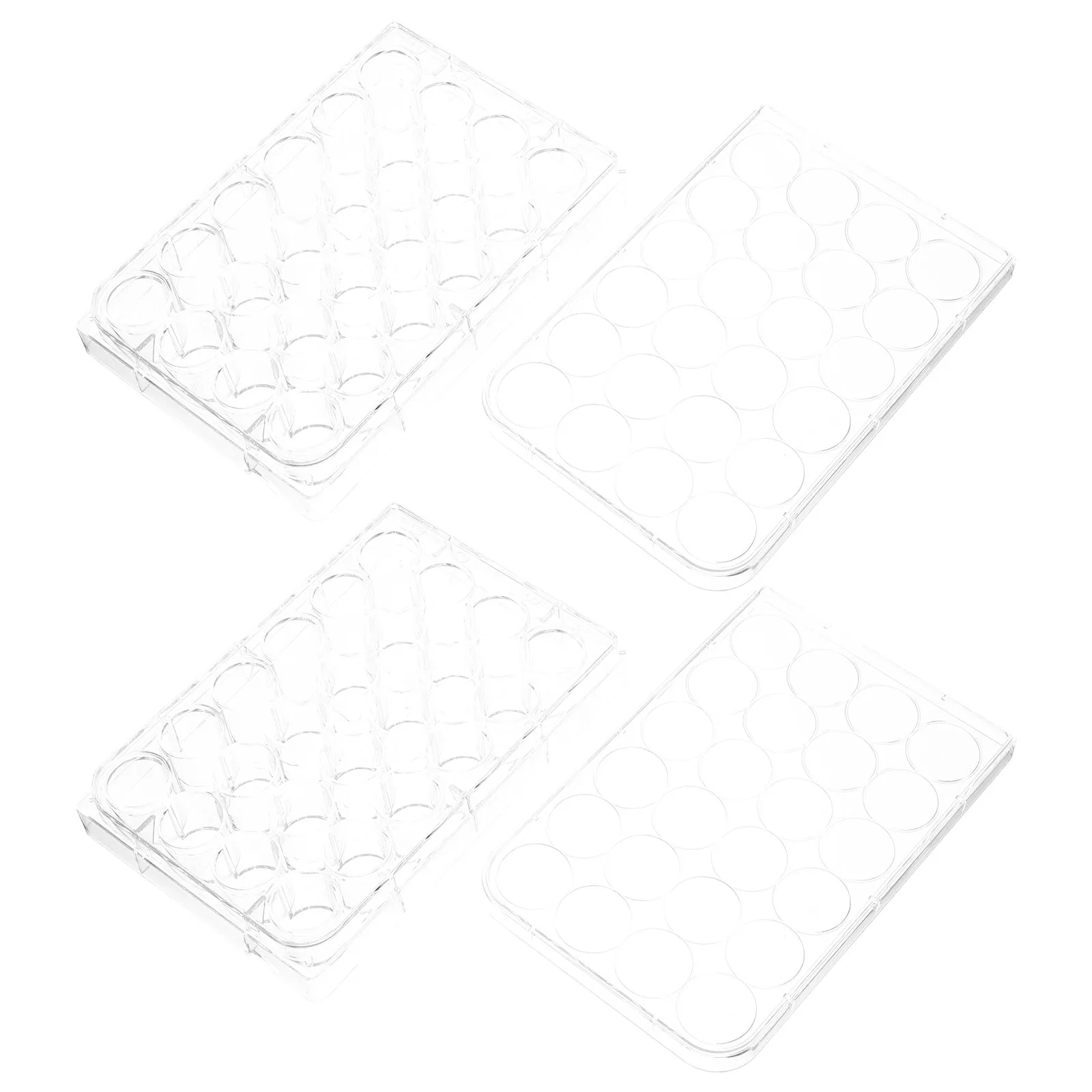 2Pcs Culture Plates Plastic Petri Dishes Polystyrene Construction For Research High Clarity Uniform