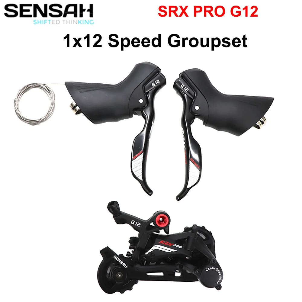 

SENSAH SRX PRO G12 1x12 Speed Groupset Road Bike Shifter Lever Rear Derailleurs 12V Gravel-Bikes Cyclo-Cross