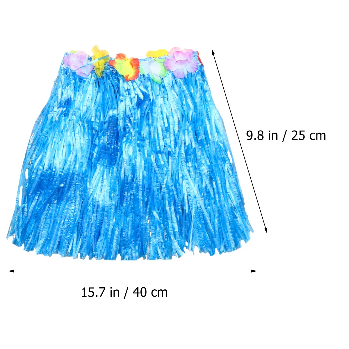 

4pcs 1 Set Hawaiian Skirt Set Colorful Luau Party Outfit Accessories For Tropical Beach Event Role Play Costume