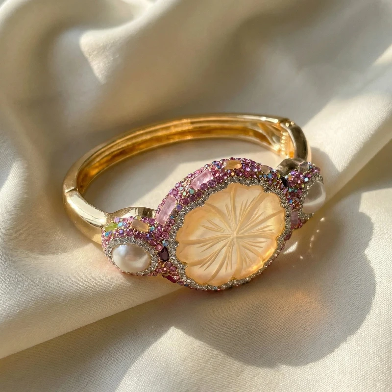 

Ocean Pearl Tourmaline Healing Bracelet - Heart Chakra Healer for Self-Love and Relationship Harmony