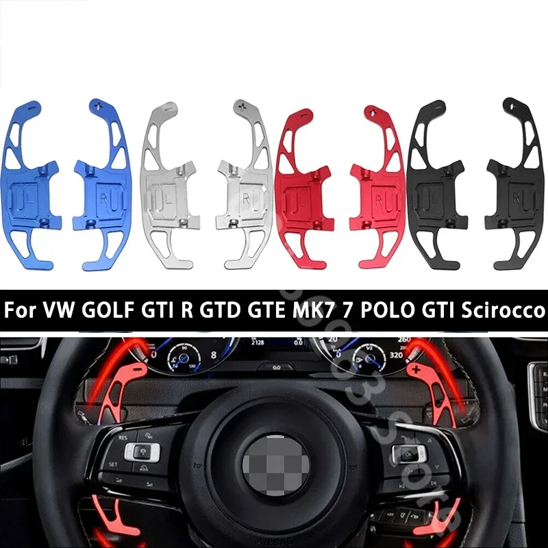 

for VW Golf 7 R GTI Scirocco POLO MK7 2015-2019 Tiguan Rline Auto Car Steering Wheel Shift Paddle Shifter car accessories tools