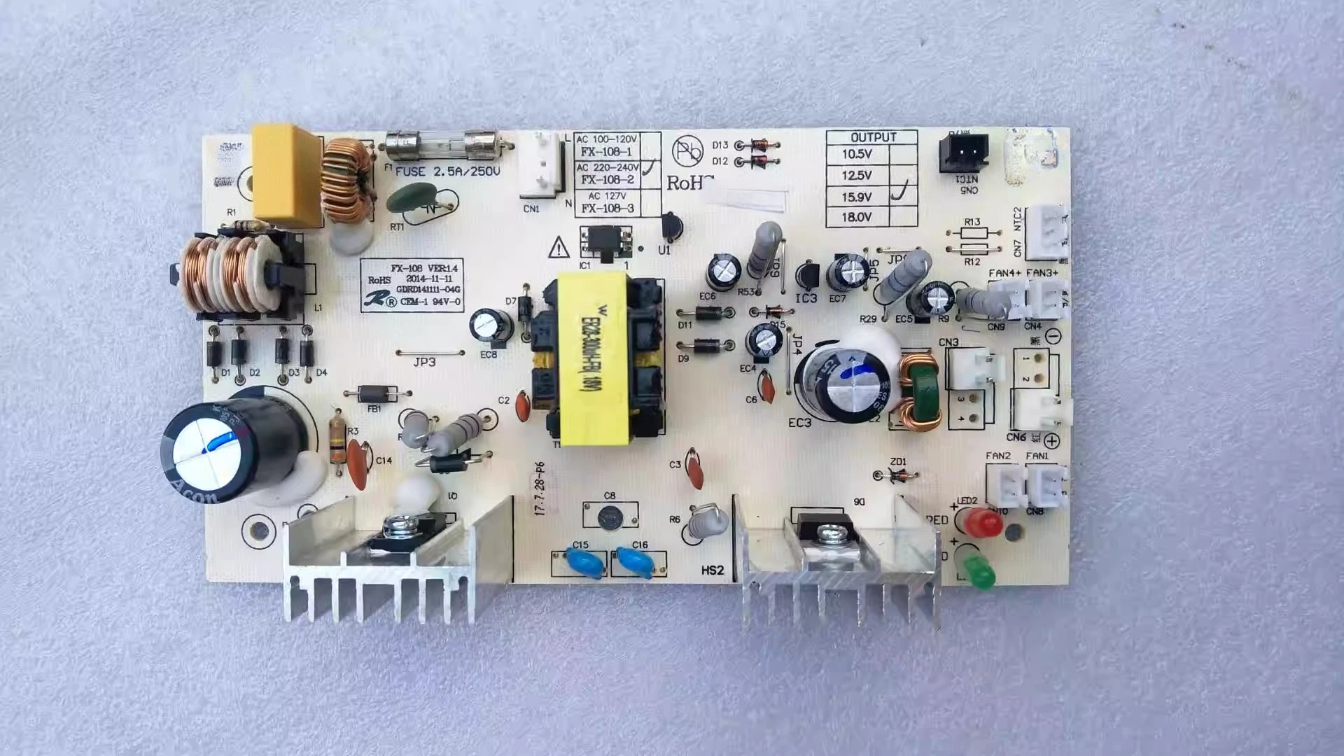 

Parts for 15.9V JC-65SFW Wine Cabinet 110V Accessories JC-65SW Computer Board FX-108-2/1
