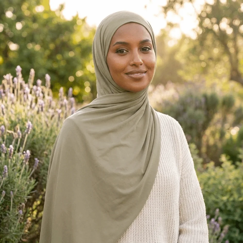

Stretchable Soft Long Liquid Jersey Hijab Easy Wear Lightweight Premium Hijab Scarf Breathable Versatile Head Wrap Scarves