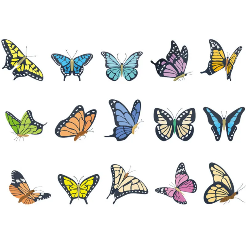 

15pcs 20*20cm Colorful Butterfly Stencil DIY Layering Wall Painting Scrapbook Coloring Embossing Album Decorative Card Template