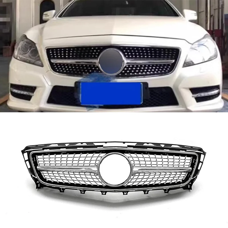

Car Front Grille Bumper Grill For Mercedes-Benz W218 CLS CLS300 CLS320 CLS400 CLS350 CLS500 2011 2012 2013 2014 Diamond Style