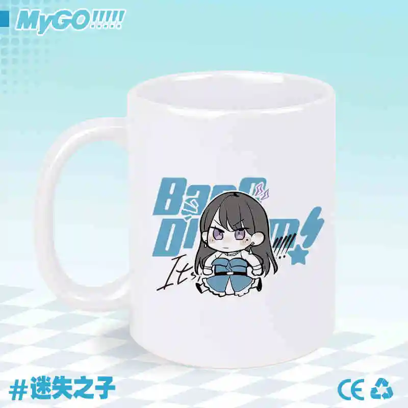 Anime bang sonho é mygo canecas shiina taki kaname rana soyorin cosplay cerâmica café copo de água das mulheres dos homens dos desenhos animados copo beber