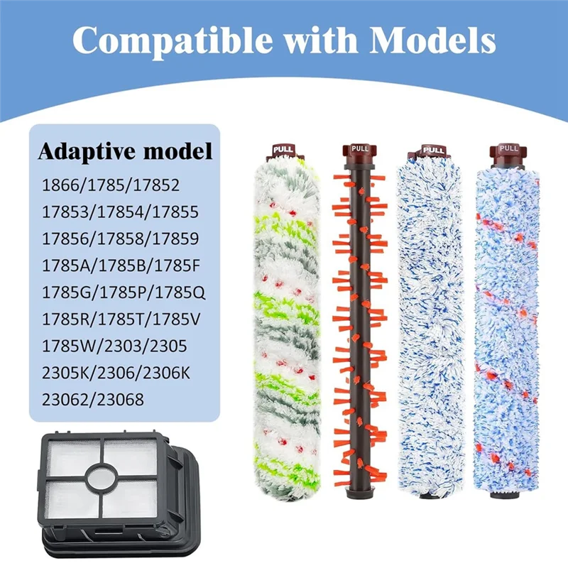 ABBK-Crosswave แปรงอะไหล่และตัวกรองสําหรับ Bissell Crosswave 2328 1785 2306 3888A สูญญากาศแปรงม้วนและกรอง
