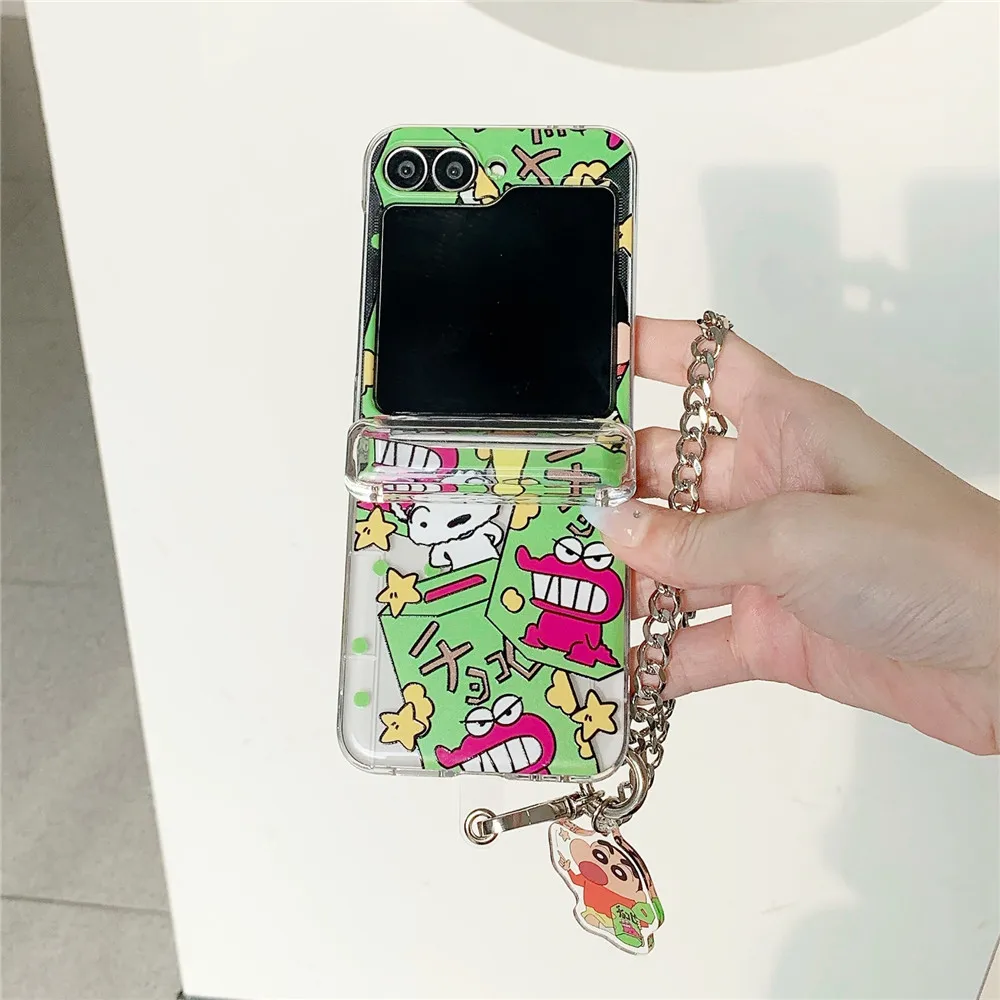 Crayon Shin-chan Pendant Phone Case for Samsung Galaxy ZFlip 3 4 5