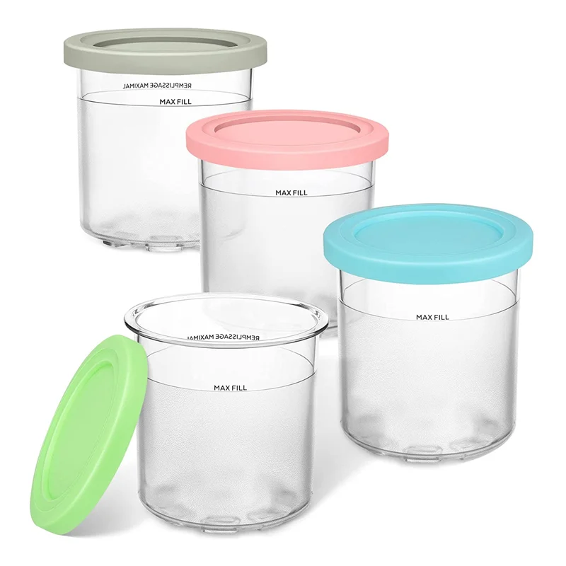 

Replacement Pints and Lids for Creami Compatible for NC300, NC301 Vs NC299AMZ Series (4 Pack )