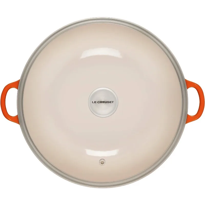 Le Creuset Enameled Cast Iron Chef's Oven with Glass Lid, 7.5 qt., Flame Dutch Ovens Kitchen & Dining