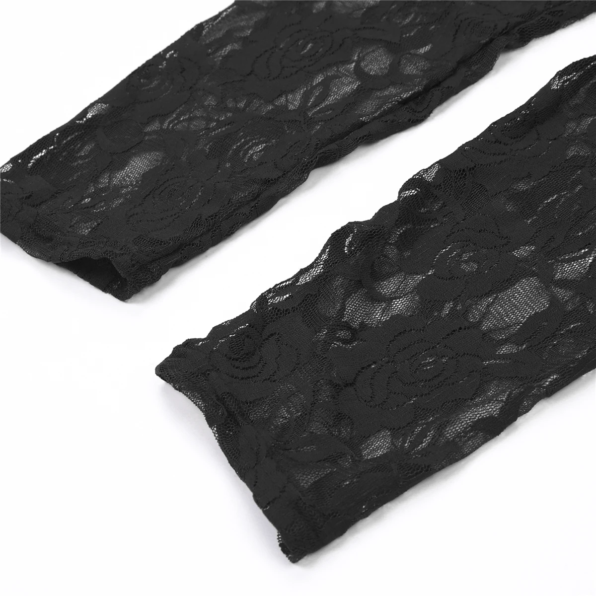 Vrouwen Plus Size Leggings Effen Kleur Skinny Broek Sheer Floral Lace Stiksels Leggings Hoge Taille Stretch Broek L-4XL