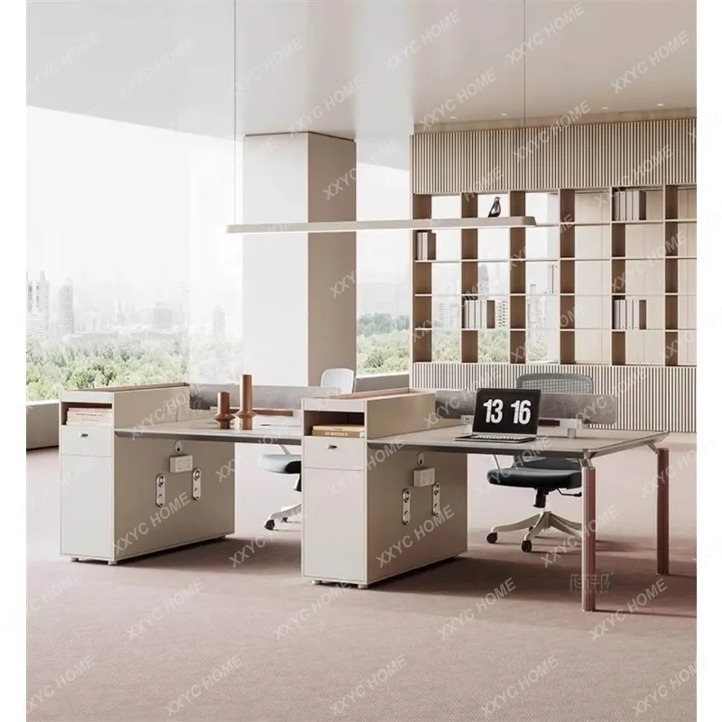 XX Financial Office Desk Cubicle Set Modern Simple Workstation Person Staff Desk Partition Screen
