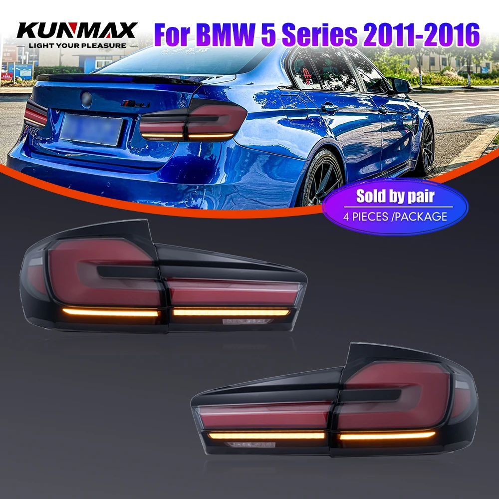 

Пара светодиодных задних фонарей для BMW 5 серии 2011-2016 с функциями DRL, заднего хода, стоп-сигнала и указателей поворота, готовые к установке (Plug and Play)