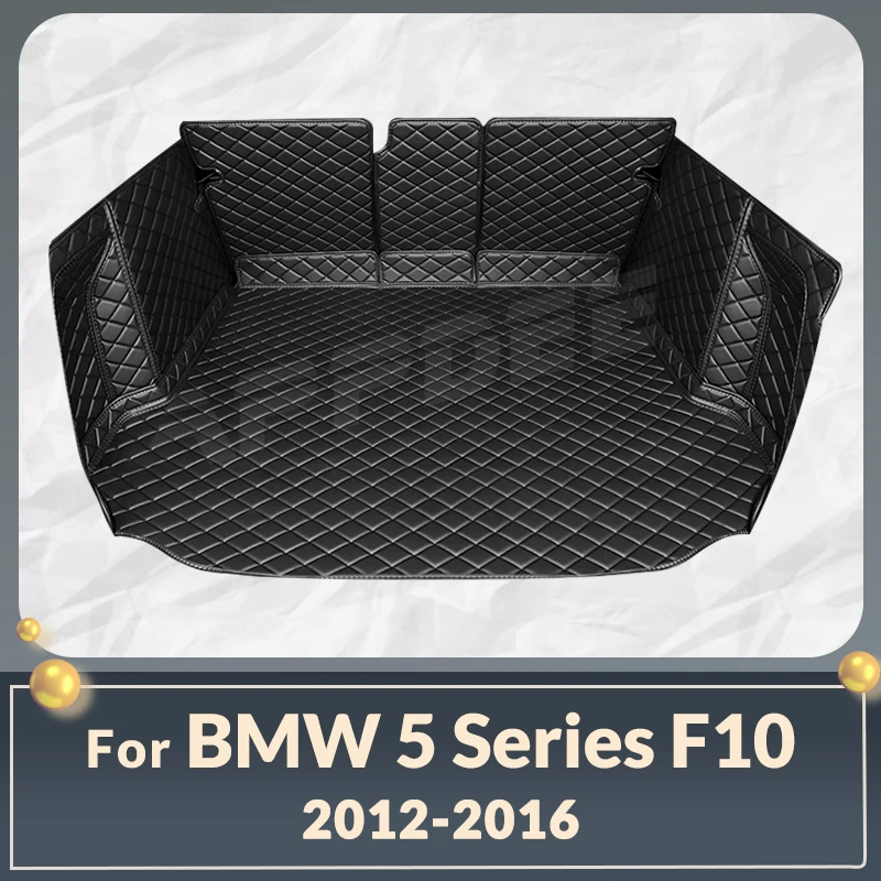 Auto Full Coverage Trunk Mat For BMW 5 Series 5-Seat 2012-2016 15 14 13 Car Cover Pad Cargo Liner Interior Protector Accessories