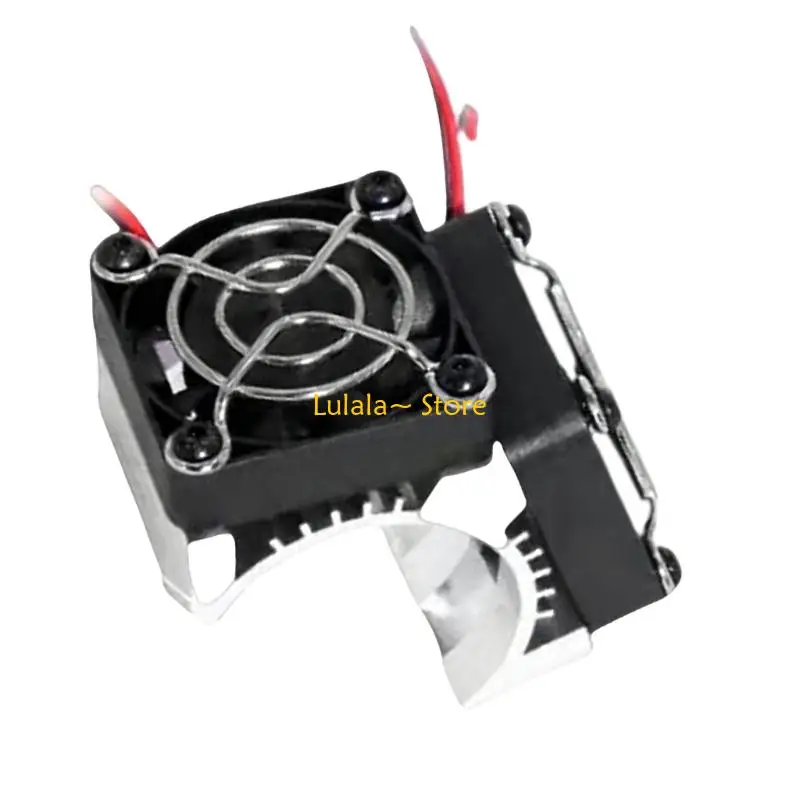 Y4QA ventola raffreddamento a basso rumore Design a doppia ventola Dissipatore calore per motore giocattolo per auto