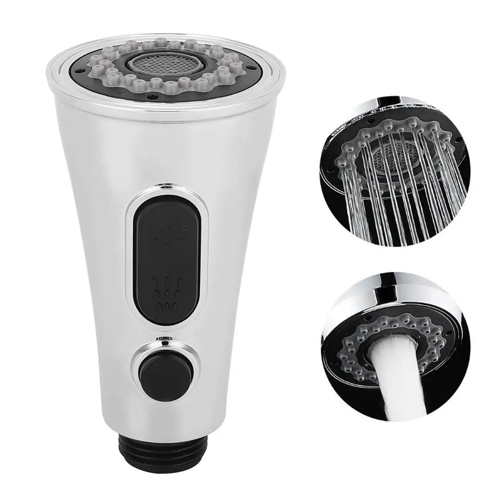 주방 욕실 매립형 수도꼭지 샤워 스프레이 G1/2인치 수도꼭지 스프레이 헤드 고저압 버튼 버블러