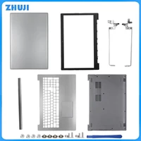 Para IdeaPad 320-15 320-15IKB 320-15ISK 320-15ABR nueva cubierta trasera LCD para portátil/bisel frontal/reposamanos/cubierta inferior/bisagras plateadas
