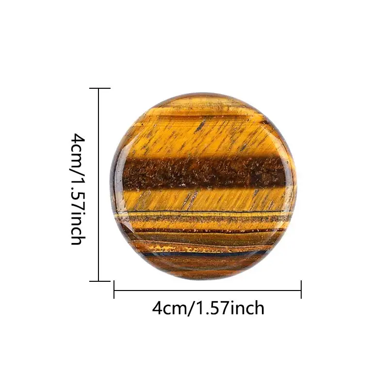 1pc Rotundity Worry Stone Natural Amethyst Quartz Healing Crystal Massage Palm Gemstone Reiki Meditation Home Energy Gift