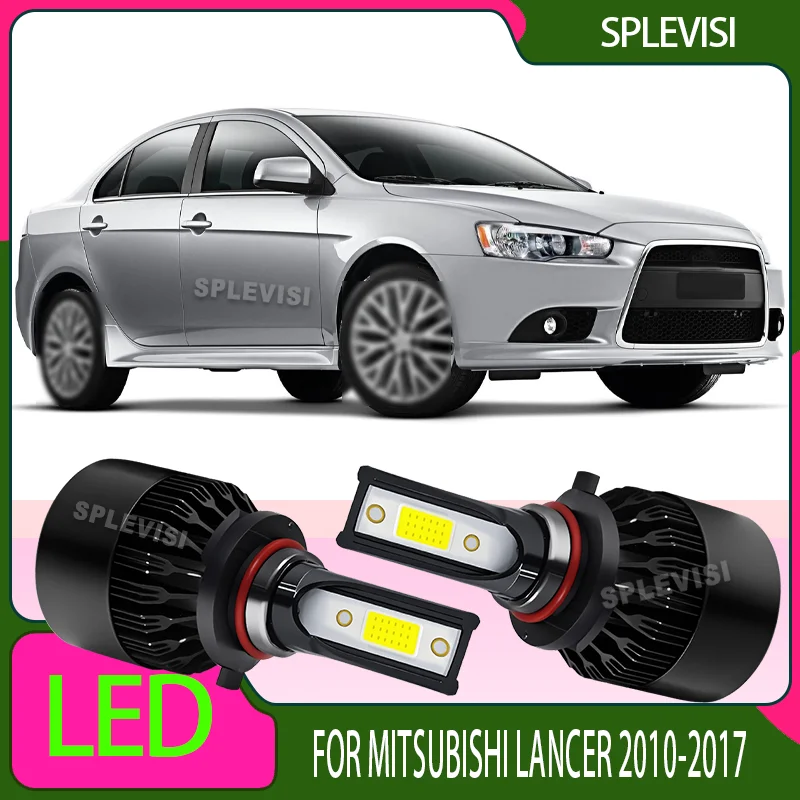

Светодиодные лампы 60 Вт, мощные фары дальнего света, замена 6000K, белые для Mitsubishi Lancer 2010 2011 2012 2013 2014 2015 2016 2017